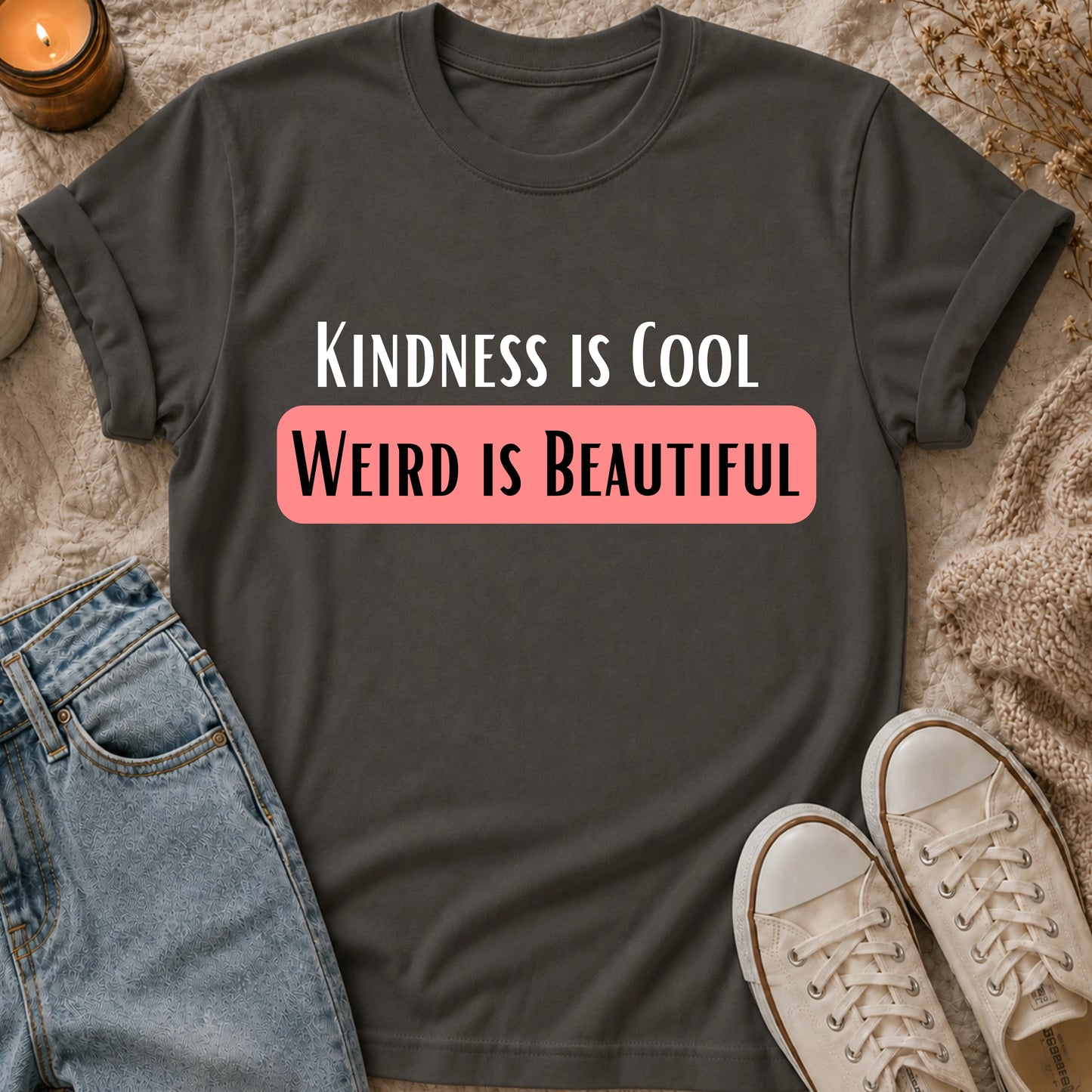 Kindness is Cool Weird is Beautiful t-shirt