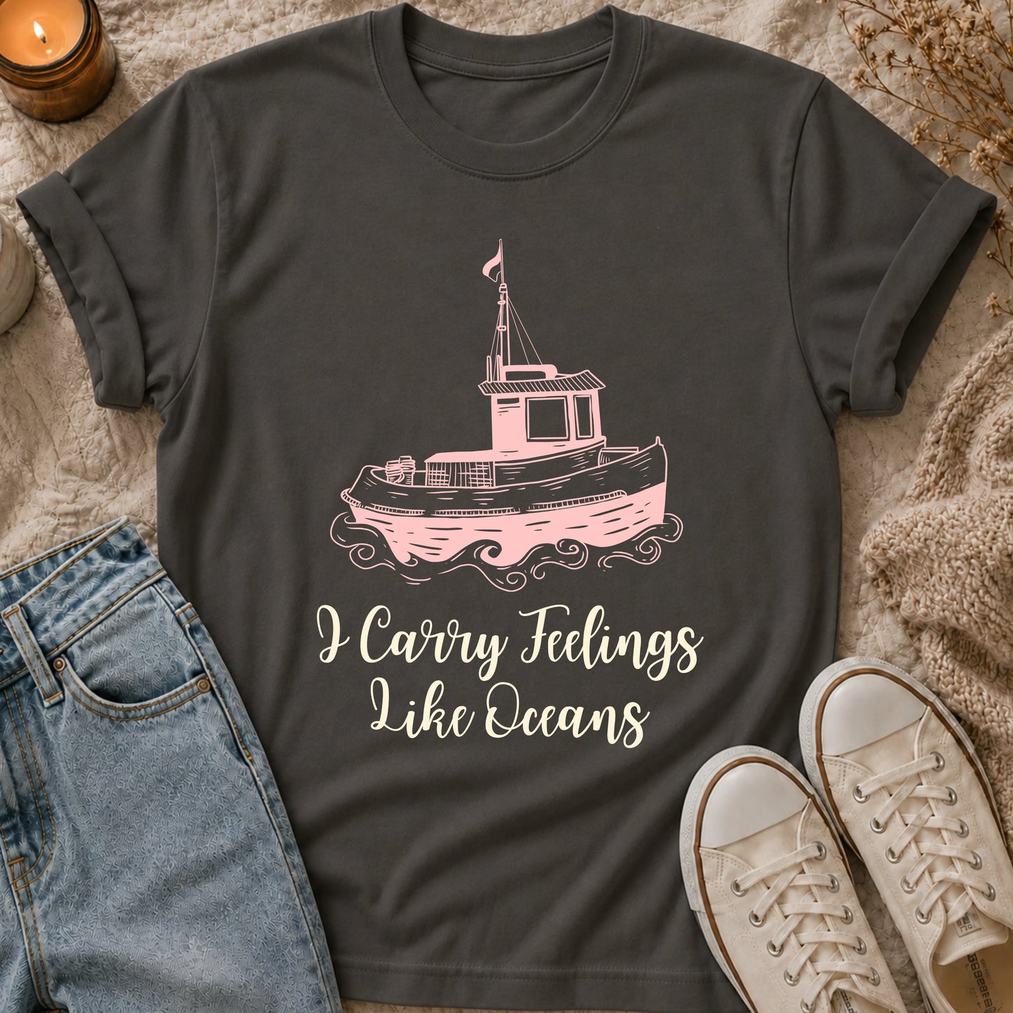 I Carry Feelings Like Oceans T-shirt