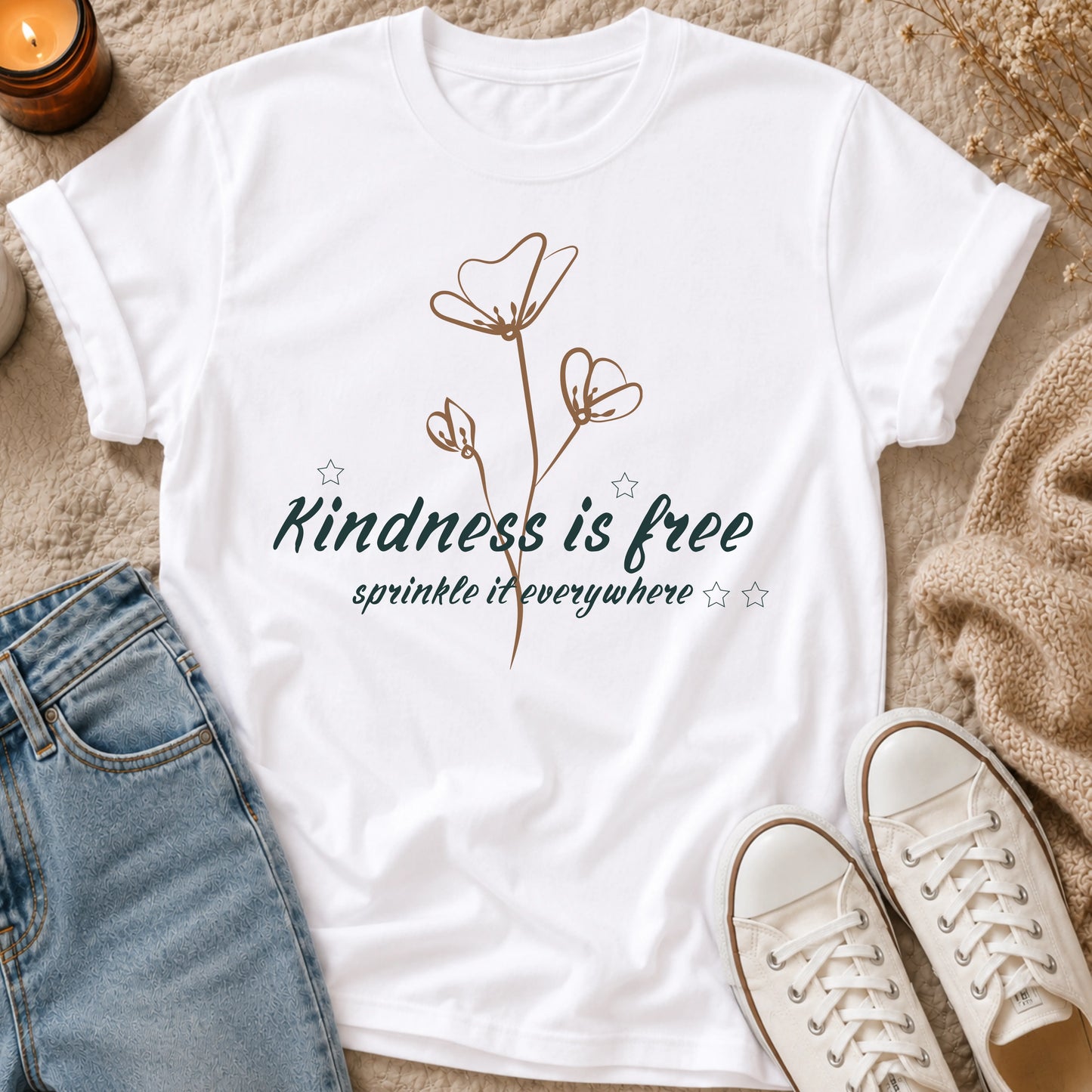 Kindness is free sprinkle it everywhere t-shirt